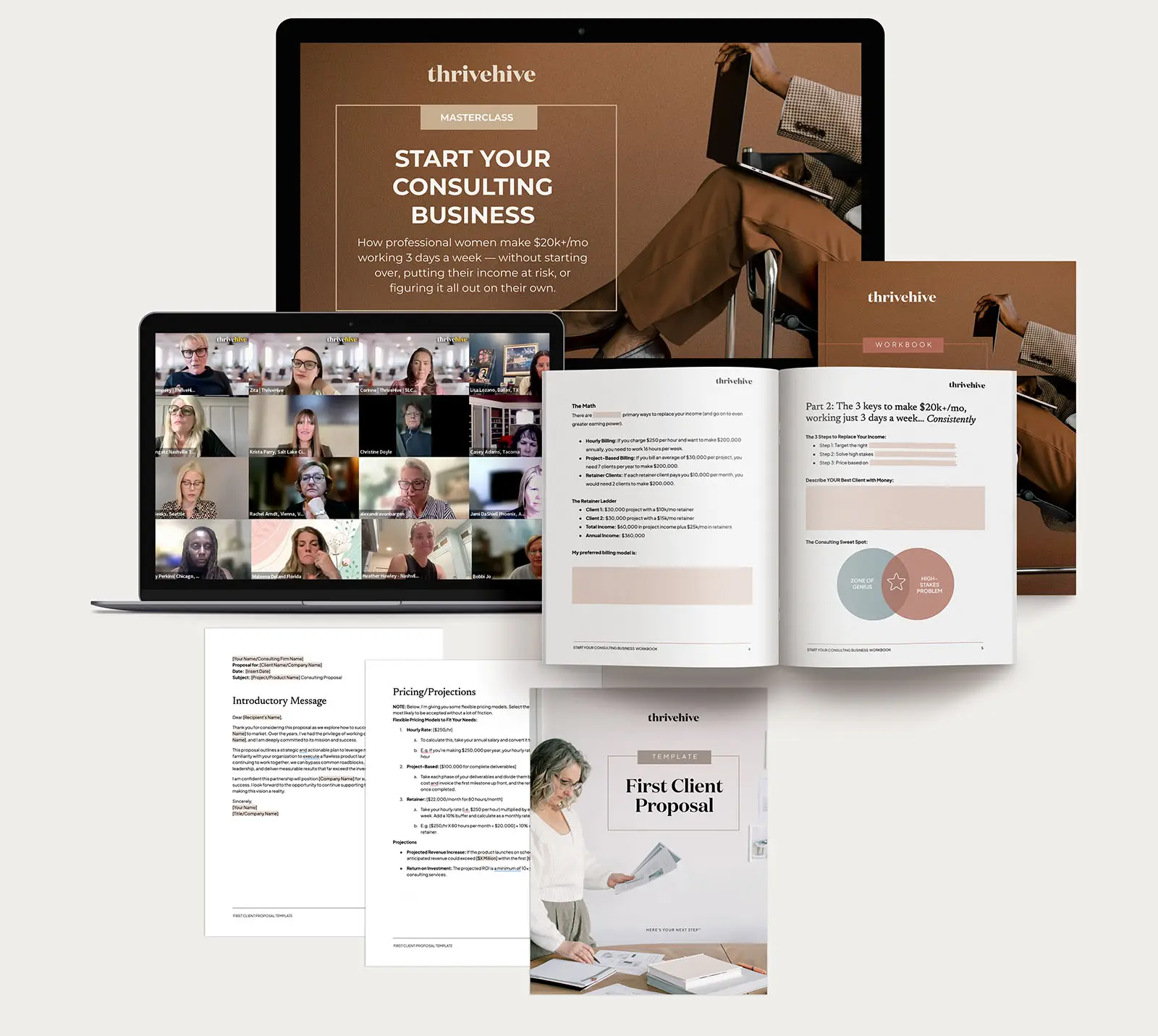 Start Your Consulting Business Masterclass slides and workbook preview